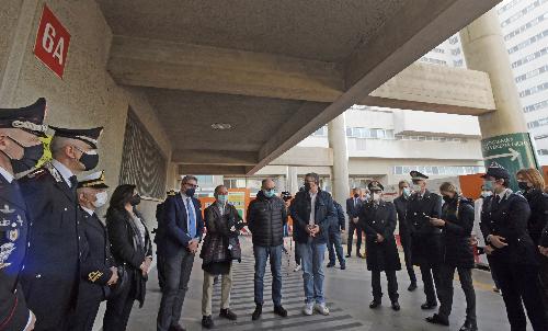 Al centro nella foto il vicegovernatore del Friuli Venezia Giulia con delega alla Salute Riccardo Riccardi e l'assessore regionale alla Sicurezza Pierpaolo Roberti
