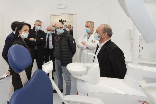 Il vicegovernatore del Friuli Venezia Giulia con delega alla Salute, Riccardo Riccardi, all'inaugurazione dell'ambulatorio di odontostomatologia a Monfalcone all'interno dell'ospedale San Polo.