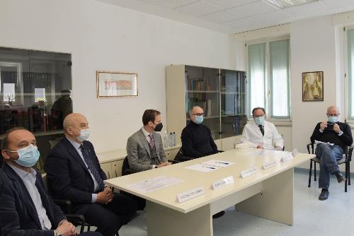 Conferenza stampa Asugi all'ospedale Maggiore per presentare il test molecolare per saliva