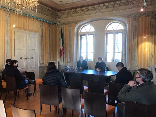 La presentazione nel municipio di Cormons del progetto per l'apertura di un Infopoint regionale nel centro cittadino - Cormons, 8 apile 2021