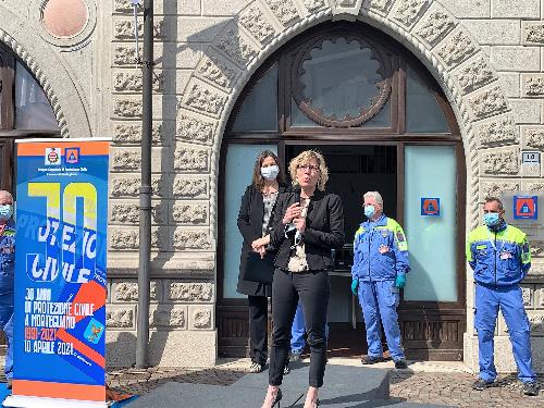 L'assessore regionale Barbara Zilli interviene a Mortegliano al 30° di fondazione del locale gruppo di Protezione civile