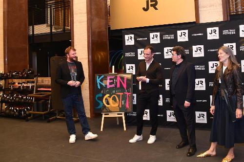 L'inaugurazione della mostra Ken Scott a Trieste con il governatore Massimiliano Fedriga