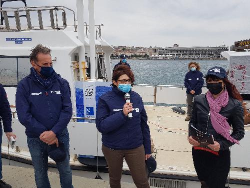 I dati sulla qualità del mare del Friuli Venezia Giulia sono stati presentati da Claudia Orlandi responsabile della Sos Qualità delle acque marine e di transizione di Arpa Fvg.