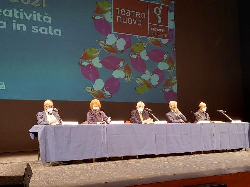 L'assessore alla Cultura del Friuli Venezia Giulia, Tiziana Gibelli, alla conferenza stampa di presentazione della stagione estiva del teatro Giovanni da Udine.
