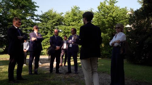 La visita al parco con il consigliere comunale delegato Nonino