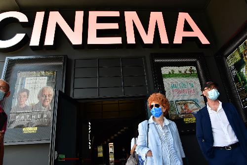 L'assessore regionale alla Cultura, Tiziana Gibelli, con Thomas Bertacche alla presentazione del Far East Film Festival - Udine, 9 giugno 2021.