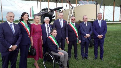 Le autorità civili in occasione della visita ufficiale del Presidente della Repubblica Slovacca Peter Pellegrini