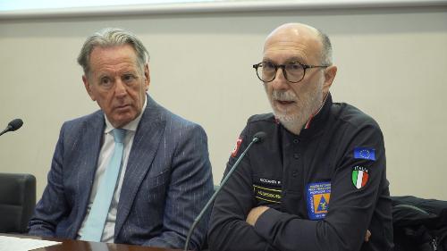 Gli assessori regionali Fabio Scoccimarro (Difesa dell'ambiente) e Riccardo Riccardi (Salute)