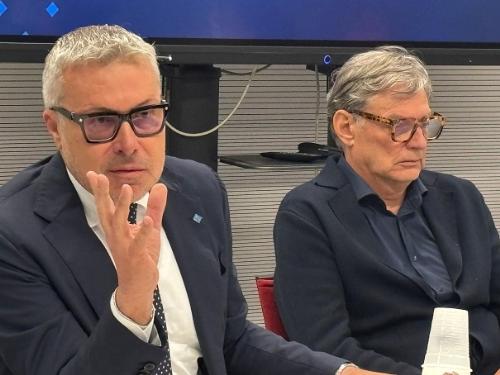 L'assessore Bini con il presidente della Camera di commercio Pordenone-Udine Giovanni Da Pozzo
