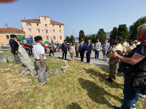 L’assessore regionale alla Sicurezza e Autonomie locali, Pierpaolo Roberti, durante la cerimonia per il 40° Anniversario della posa del Cippo in memoria dei militari Giuliani, Istriani e Dalmati caduti e dispersi sul fronte russo nella Seconda Guerra Mondiale, organizzata dall’Unione nazionale italiana reduci di Russia. 