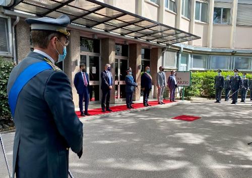 L’assessore regionale alla Sicurezza, Pierpaolo Roberti, a Trieste alla celebrazione del 247. anniversario della fondazione del Corpo della Guardia di Finanza.