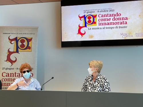 L'assessore regionale alla Cultura, Tiziana Gibelli, interviene alla presentazione a Udine del programma di Musica Cortese 2021