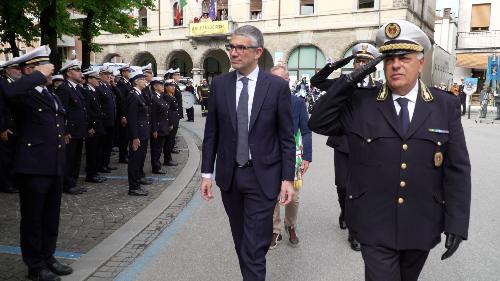 L’assessore regionale alle Autonomie locali e sicurezza Pierpaolo Roberti, alla sedicesima edizione della Giornata regionale della Polizia locale