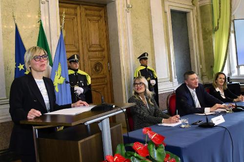 Alla cerimonia ha partecipato anche l'assessore alle Finanze Barbara Zilli.