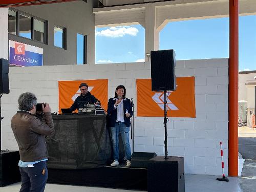 L'intervento di Michela Cattaruzza durante il Family Day della società Ocean.