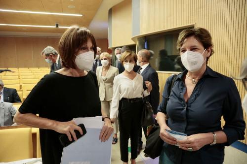 L'assessore Rosolen con il ministro del Mur Maria Cristina Messa (foto Demis Albertacci per Area Science Park).