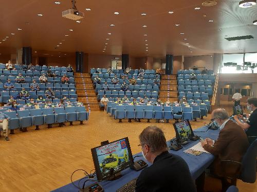 Una fase dell'incontro svoltosi oggi a Udine nell'Auditorium della Regione