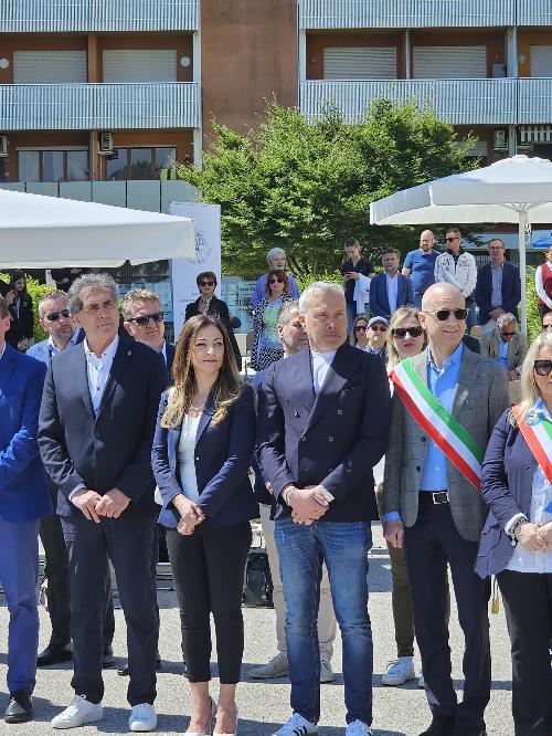 Bini alla'inaugurazione della stagione di Aprilia Marittima 