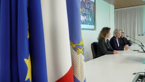 L’assessore regionale alle Finanze Barbara Zilli lla presentazione della prossima mostra di Illegio «Ricchezza. Dilemma perenne»,