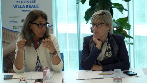 L'assessore regionale alle Finanze Barbara Zilli al tavolo politico Eusalp a Milano