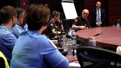 L'assessore Riccardi nel corso del suo intervento
