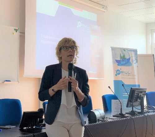 L'assessore regionale alle Finanze, Barbara Zilli, interviene all'assemblea dei soci di Friuli Innovazione