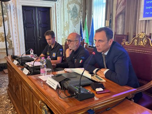 Il governatore Fedriga e l'assessore Riccardi