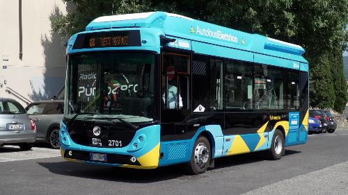 Uno dei nuovi autobus elettrici della Trieste Trasporti