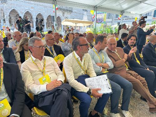 Un momento del con vengo di Coldiretti svoltosi oggi a Udine