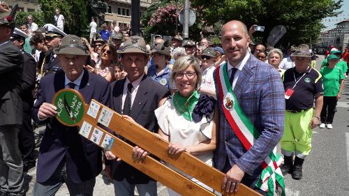 Momenti del Raduno Triveneto degli Alpini a Conegliano con l'assessore alle Finanze del Friuli Venezia Giulia Barbara Zilli