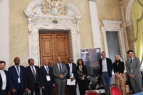 I partecipanti al panel istituzionale del convegno "Somalia: dalla ricerca del passato alla prospettiva di futuro"
