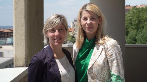 L’assessore alle Finanze Barbara Zilli insieme al presidente di Friulia Federica Seganti