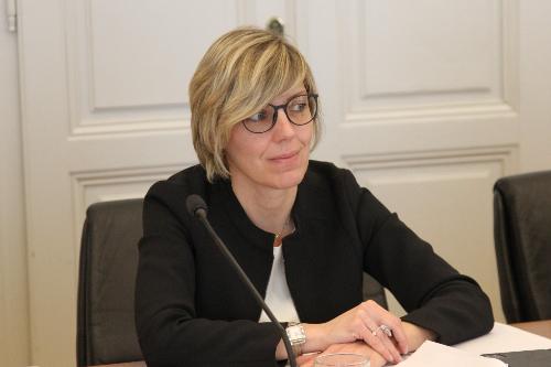 L'assessore regionale alle Finanze Barbara.