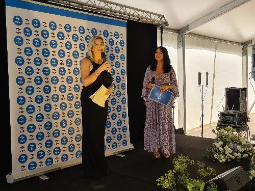 L'assessore regionale Cristina Amirante nel suo intervento al trentennale di fondazione del Gruppo Cgn a Pordenone