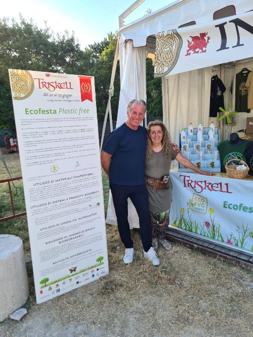 L'assessore Fabio Scoccimarro con Elisabetta Sulli
