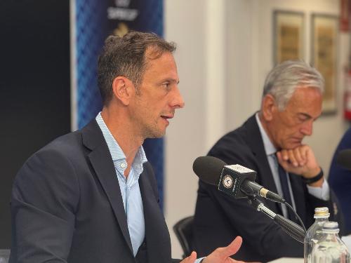 Il governatore Fedriga nel corso del suo intervento