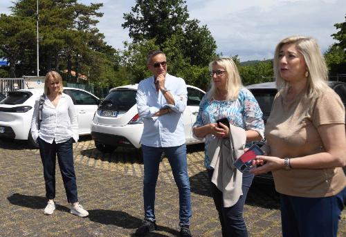 L'assessore Cristina Amirante mentre spiega gli interventi