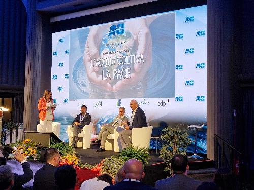 L’assessore regionale alle Risorse agroalimentari, forestali e ittiche Stefano Zannier all’assemblea nazionale dell’Associazione nazionale dei Consorzi gestione e tutela del territorio e acque irrigue (Anbi)