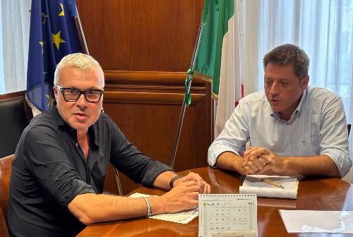 L'assessore Sergio Emidio Bini con il sindaco Paolo Tassan Zanin