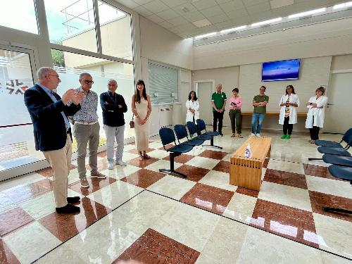 Una fase dell'incontro nella struttura di Prata