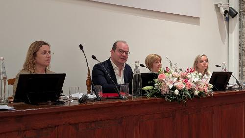 Una fase della cerimonia di inaugurazione del Museo della Grande Guerra di Gorizia, alla presenza del vicegovernatore Mario Anzil