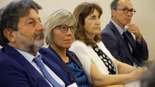 L'assessore regionale alle Finanze Barbara Zilli all'udienza pubblica per il giudizio di parificazione del rendiconto generale 2024 dell'Amministrazione regionale da parte della Corte dei conti