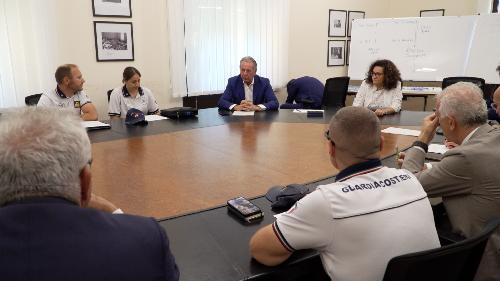 Una fase dell'incontro svoltosi oggi a Trieste alla presenza dell'assessore regionale Fabio Scoccimarro