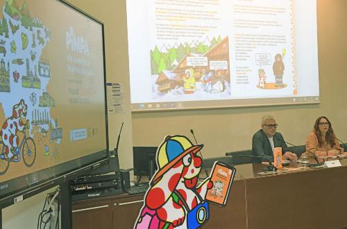 Un momento della presentazione di "Pimpa alla scoperta del Friuli Venezia Giulia".