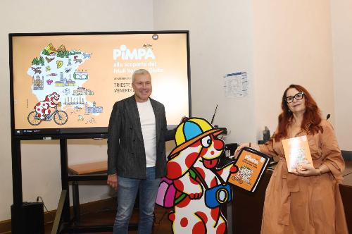 L’assessore alle Attività produttive e turismo Sergio Emidio Bini insieme a Maria Teresa Panini.