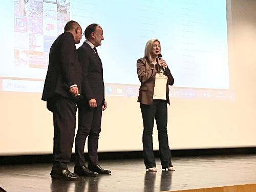 L'intervento dell'assessore Cristina Amirate in occasione dell'inaugurazione della mostra "Mosaico&mosaici 2025"