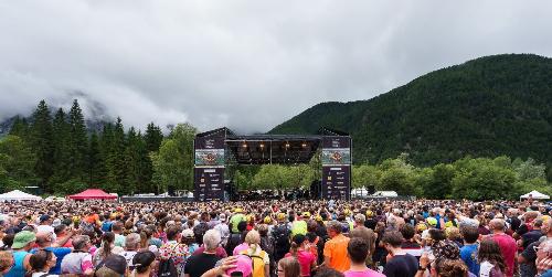 Una visuale del publico presente al concerto