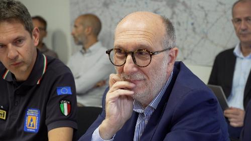 L'assessore del Friuli Venezia Giulia alla Protezione civile Riccardo Riccardi