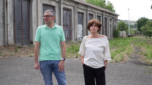 Sopralluogo all'ex caserma Rossetti di Trieste con gli assessori regionali Pierpaolo Roberti e Alessia Rosolen