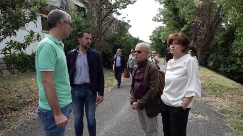 Sopralluogo all'ex caserma Rossetti di Trieste con gli assessori regionali Pierpaolo Roberti e Alessia Rosolen